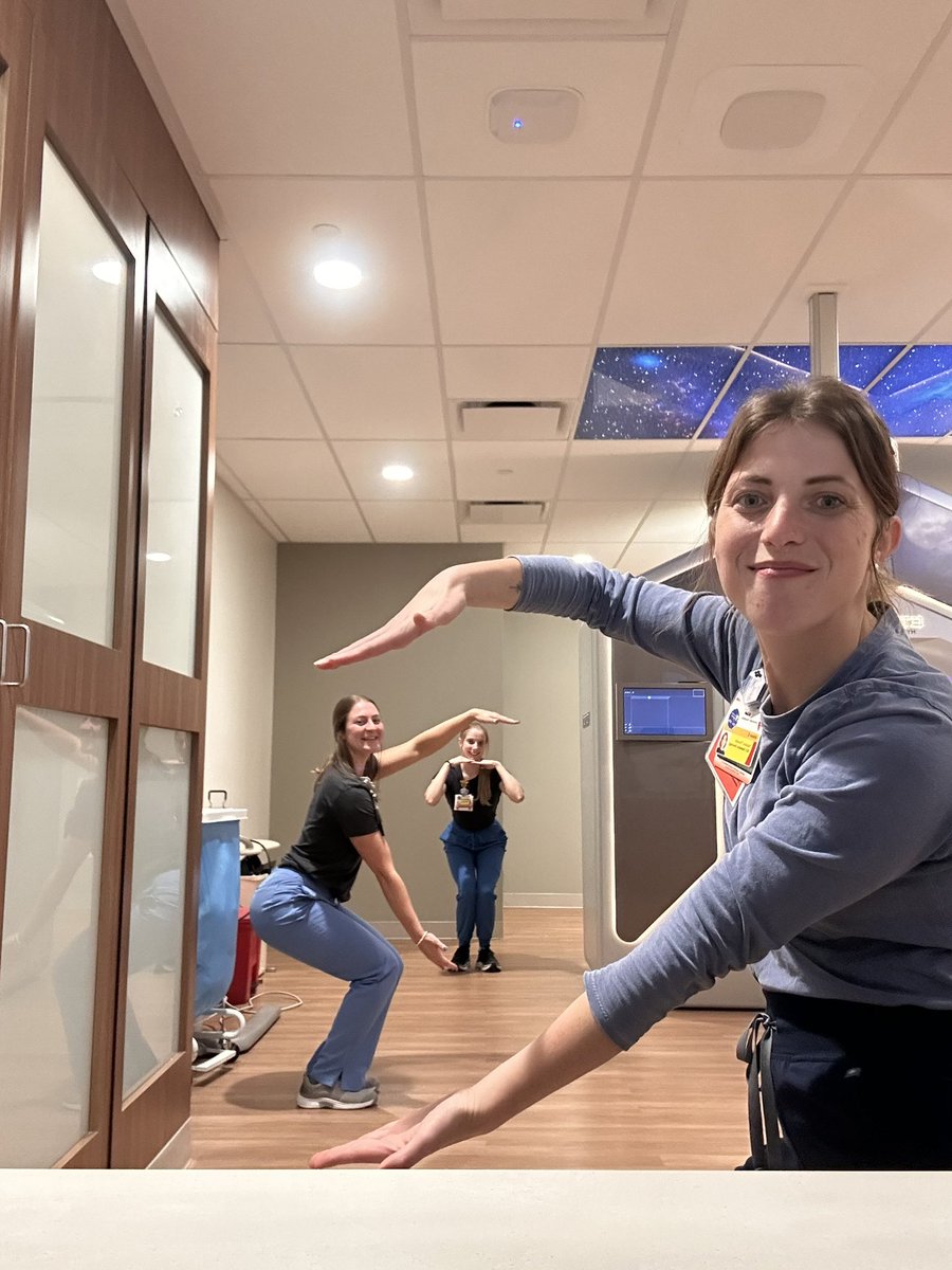 lauren_henke's tweet photo. I know everyone thinks their team is the best, but do your RTTs randomly text you photos like this? 🤣😻 our @RadOncUH RTTs are actually the best. And the most clever and hilarious. Meet team Ethos! 7 adaptives for them today, and a new tech launch this week? No problem, clearly. https://t.co/WiwLSn1NxX