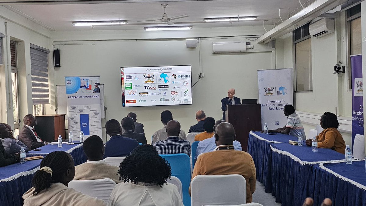 IDIMakerere's tweet photo. What does it take to build world-class research capacity in Uganda? Today, we got to show him.

We welcomed @Fogarty_NIH Director Dr Steven Schiff to our Mulago campus, where he met NIH &amp; Fogarty grantees and PIs shaping the future of health research.
#OneIDI #Research https://t.co/NnyrASzfGv