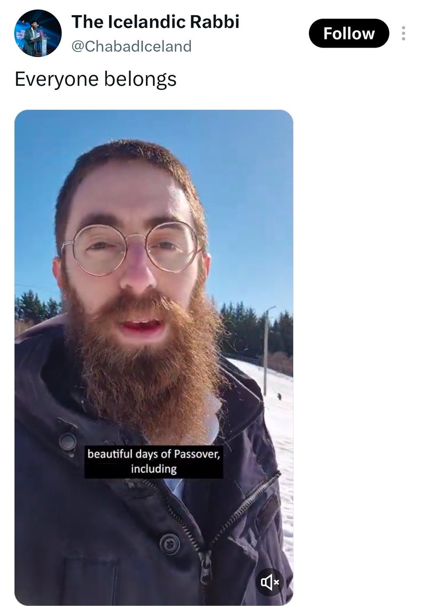 GenericSnarky's tweet photo. >Iceland has one rabbi
>immediately calls for mass migration https://t.co/BJPFPaA0Fg
