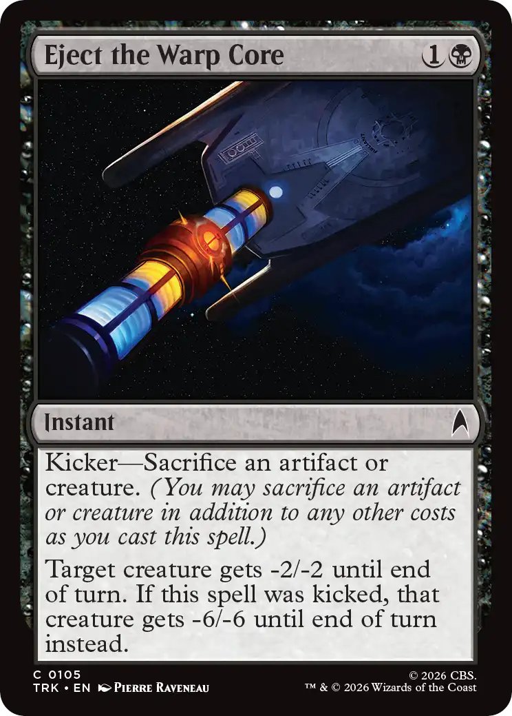 DimirUB's tweet photo. 【MTG x STAR TREK】
《ワープ・コア射出》 https://t.co/6FWkhda7JK