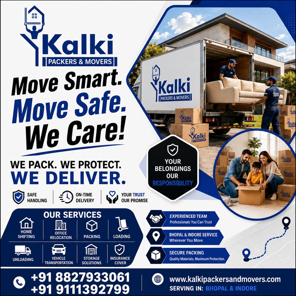 KalkiPackers's tweet photo. 🚛 Moving Made Easy with Kalki Packers and Movers, Bhopal & Indore!
📦 Professional Packing | 🚚 On-time Delivery | 💯 Customer Satisfaction
📞 +91-8827933061 | +91-9111392799
#PackersAndMovers #RelocationExperts #cartransport #HouseShifting #OfficeRelocation #TrustedMovers https://t.co/J7JZT9zwif