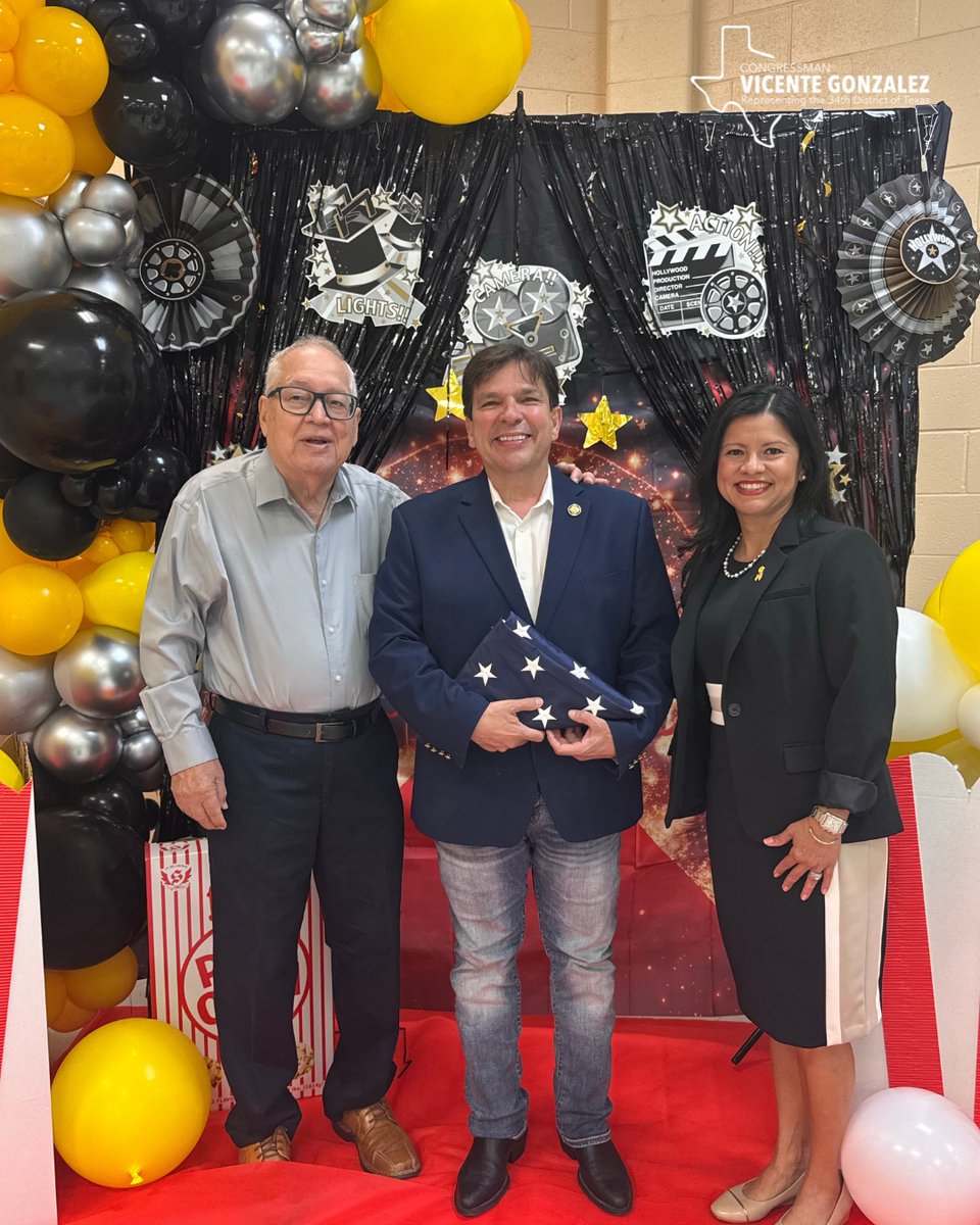 RepGonzalez's tweet photo. As faculty and staff at @BrownsvilleISD's Dr. Ruben Gallegos Elementary School prepare for another successful school year, I surprised our educators with an American flag flown over the U.S. Capitol.

Thank you to every teacher and school staff across our district for the work you do each year to prepare South Texas children for life beyond the classroom. With the new school year approaching, I remain committed to bringing even more federal investments down to our public schools so that every child can reach their full potential!