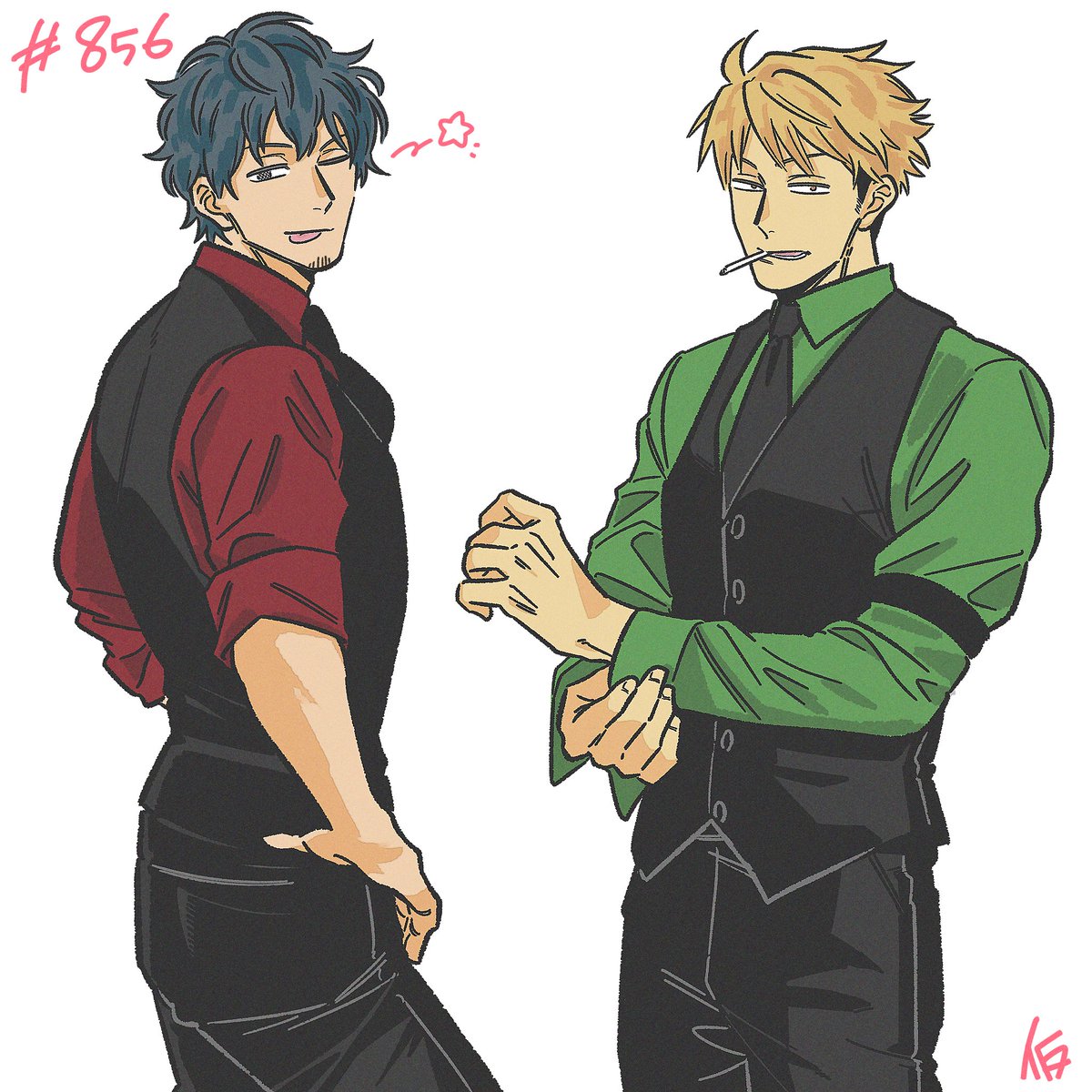x29566's tweet photo. #ワートリ版深夜の真剣お絵かき60分一本勝負

８月生まれのお兄さんたち

全然ﾜﾝﾄﾞﾛ過ぎたよ~

素敵なお題ありがとうございました! https://t.co/zGw136L39O