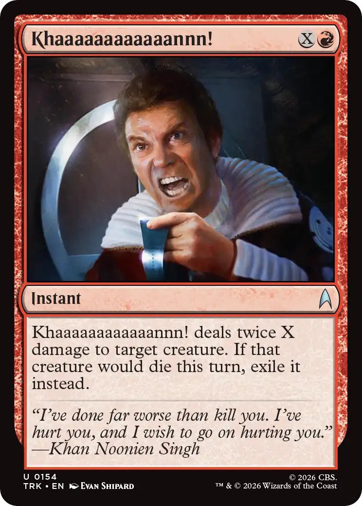 DimirUB's tweet photo. 【MTG x STAR TREK】
《カーーーーーーン！》 https://t.co/LM3oiyXHWv