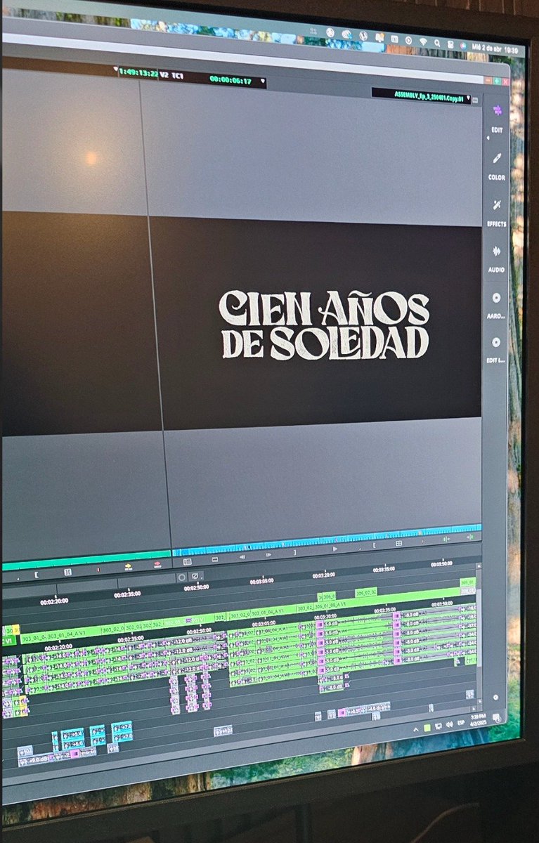 Aasrubio's tweet photo. Ya está disponible en Netflix a nivel global la segunda temporada de Cien Años de Soledad. Ha sido un privilegio formar parte de esta adaptación. Es brutal el trabajo de dirección de Laura y Carlos. Un gozo alucinante ver la tijera de Migue, Sebastián, Alicia, Jonathan y David. https://t.co/WKMflMBTOH
