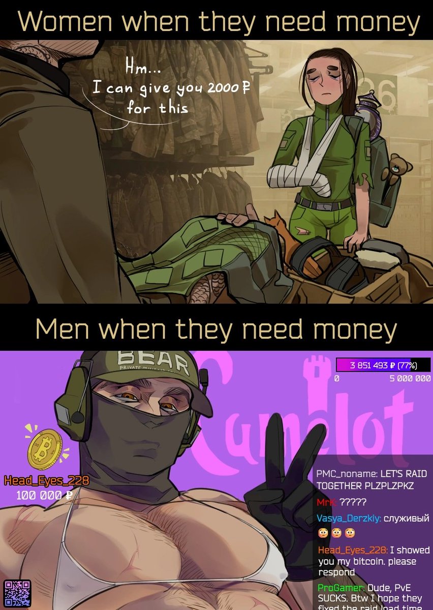 dofaminos's tweet photo. We live in society 
#EFT #EscapefromTarkov #meme https://t.co/ob8wkU6Ops