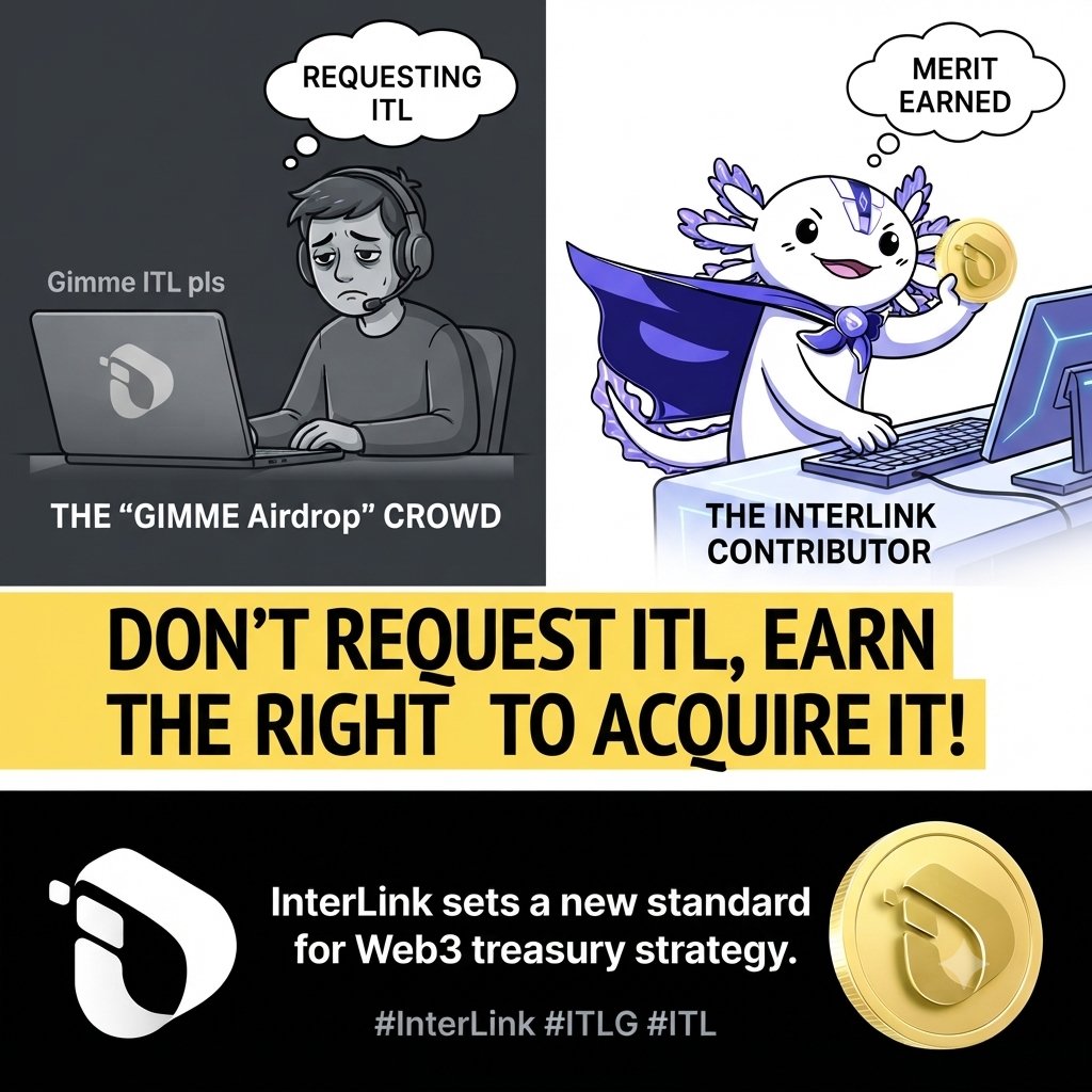Mustakim29m's tweet photo. 📢 "Don't request ITL, earn the right to acquire it!" InterLink sets a new standard for Web3 treasury strategy. #InterLink #ITLG #ITL https://t.co/tSzjV5cym6