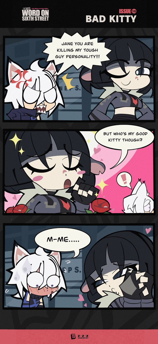 Tubularparu's tweet photo. Go my old ZZZ fan comic 🐀❤️🐈 https://t.co/QRSo8SKKyU