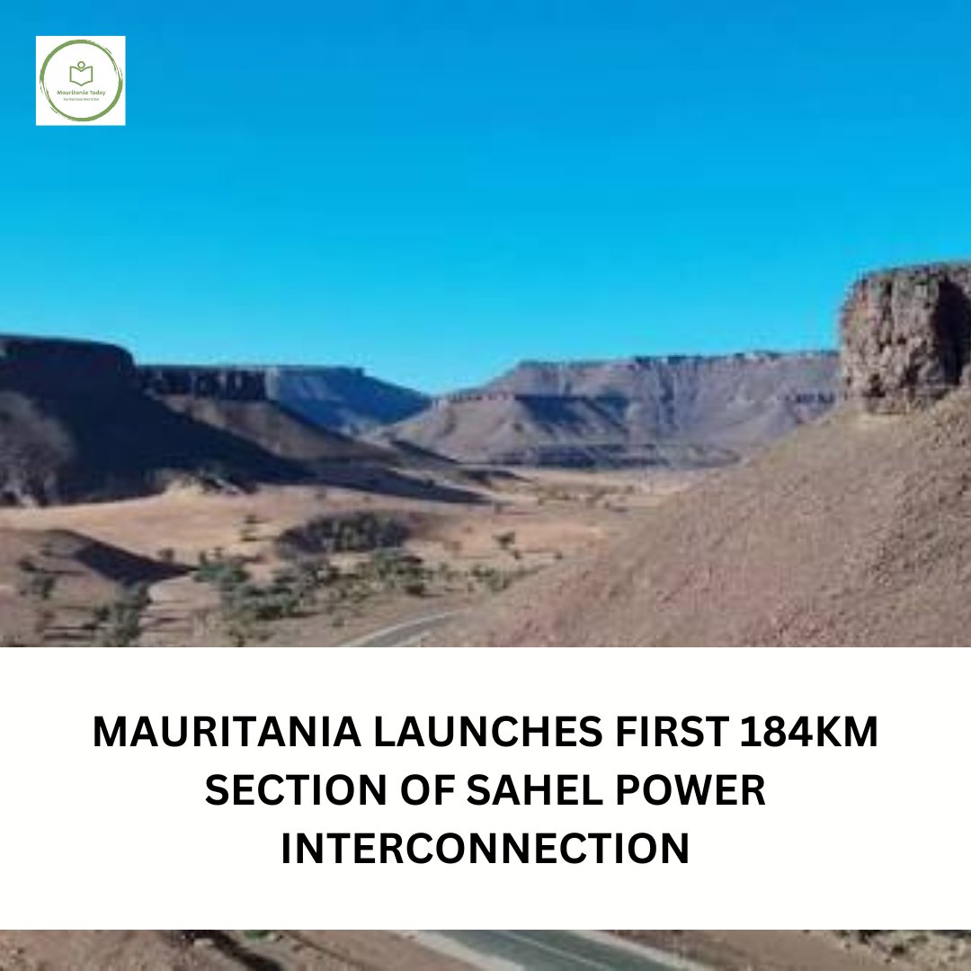 MauritaniaToday's tweet photo. Contracts signed in April cover the first 184km of the cross-border power project in Mauritania, including a 114km, 225kV double-circuit transmission line linking Kiffa and Tintane and a 70km extension to Aioun
#mauritania #mauritanie #موريتانيا #mali #aioun https://t.co/2hEvFXOs89