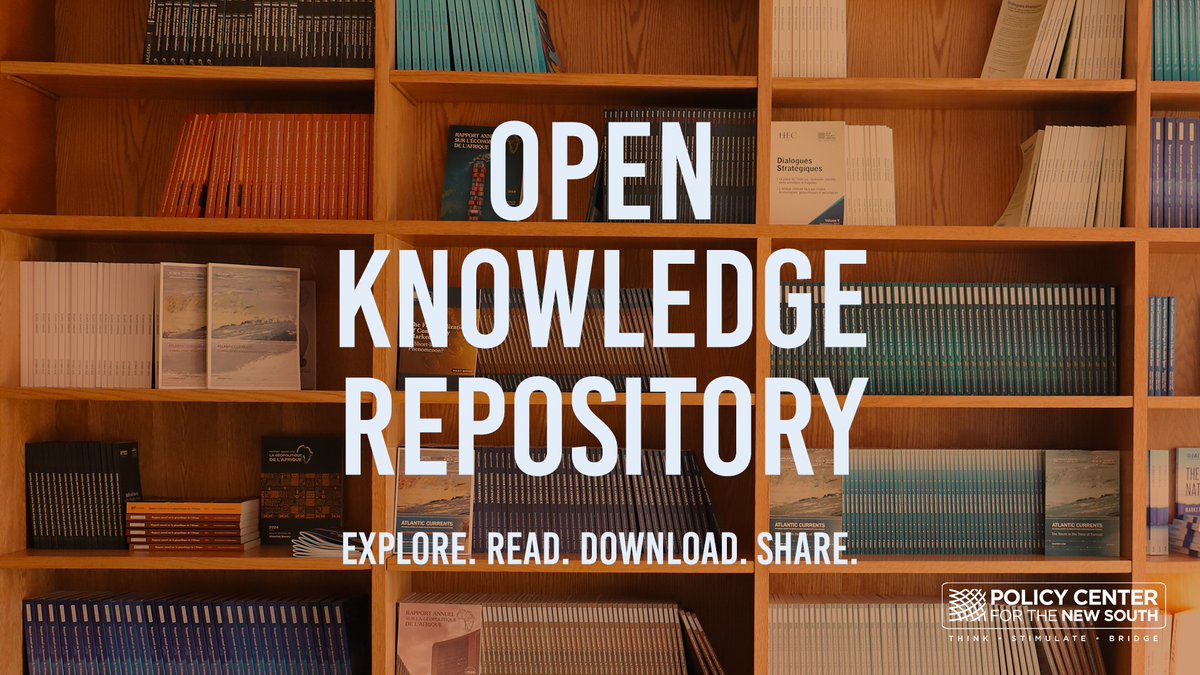 PolicyCenterNS's tweet photo. 📢 The Policy Center for the New South is launching its Open Knowledge Repository, a new digital platform offering free and unrestricted access to a growing selection of its research publications.

🔎 Developed as part of our commitment to Open Science, the repository brings books, peer-reviewed articles, reports, policy papers, & other research outputs together in one searchable and accessible space, making PCNS knowledge easier to consult, download, and share.

💡 With a new e-reader format offering a more accessible and user-friendly reading experience across devices, the platform currently features a curated selection of publications released more than four years ago and will continue to expand as additional content becomes available.

🤝 By opening knowledge to wider audiences, we aim to foster stronger collaboration, enrich public debate, and support research and decision-making grounded in evidence.

🔗 Explore here: https://t.co/ia9PB9MWyN