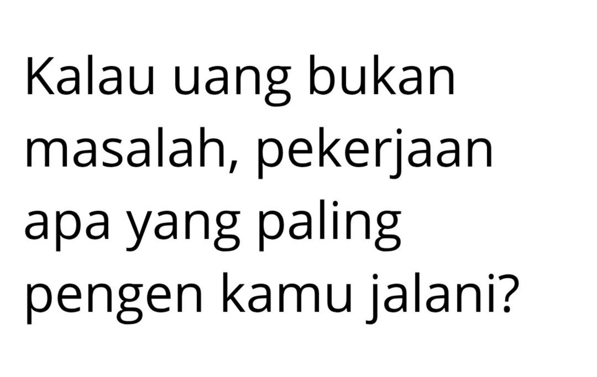 txtdarigenz97's tweet photo. Kalian bakal jawab apa? 

me first : pemain sepak bola https://t.co/AHy3e4b5nE