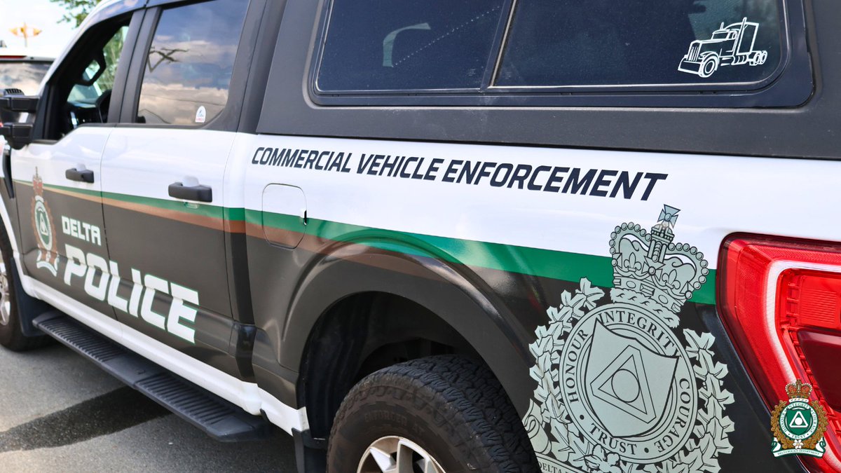 deltapolice's tweet photo. The Delta Police Department’s (DPD) Commercial Vehicle Enforcement Unit (CVEU) recently hosted a Lower Mainland District Commercial Vehicle Enforcement Joint Force Operation (LMD CVE JFO) at multiple locations in Delta. Our team worked alongside partners from Vancouver Police, New Westminster Police, Commercial Vehicle Safety and Enforcement (CVSE), Surrey Bylaw CVE, and Township of Langley Bylaw CVE.

This joint enforcement initiative supported the Commercial Vehicle Safety Alliance's Operation Safe Driver Week, a North America-wide campaign targeting high-risk driving behaviours such as speeding and distracted driving.

Commercial vehicle enforcement officers are specially trained to identify commercial vehicles displaying obvious or apparent safety defects that warrant further inspection. During the operation, CVE officers conducted targeted enforcement that resulted in:

▪️ 24 commercial vehicle inspections 
▪️11 vehicles placed Out of Service 
▪️116 violations noted 
▪️33 violation tickets issued

Tickets were issued for offences including distracted driving, speeding, seat belt violations, insecure cargo, overweight vehicles, and defective brakes. Inspectors also identified critical safety defects that led to vehicles being placed Out of Service, including a semi-truck with a severely damaged steering tire and defective brakes that were not identified during the driver's required pre-trip inspection.

The DPD and our partners continue to prioritize commercial vehicle safety through proactive enforcement, education, and collaboration to help keep everyone on our roads safe.

#DeltaPolice #LMDCVE #CommercialVehicleSafety
