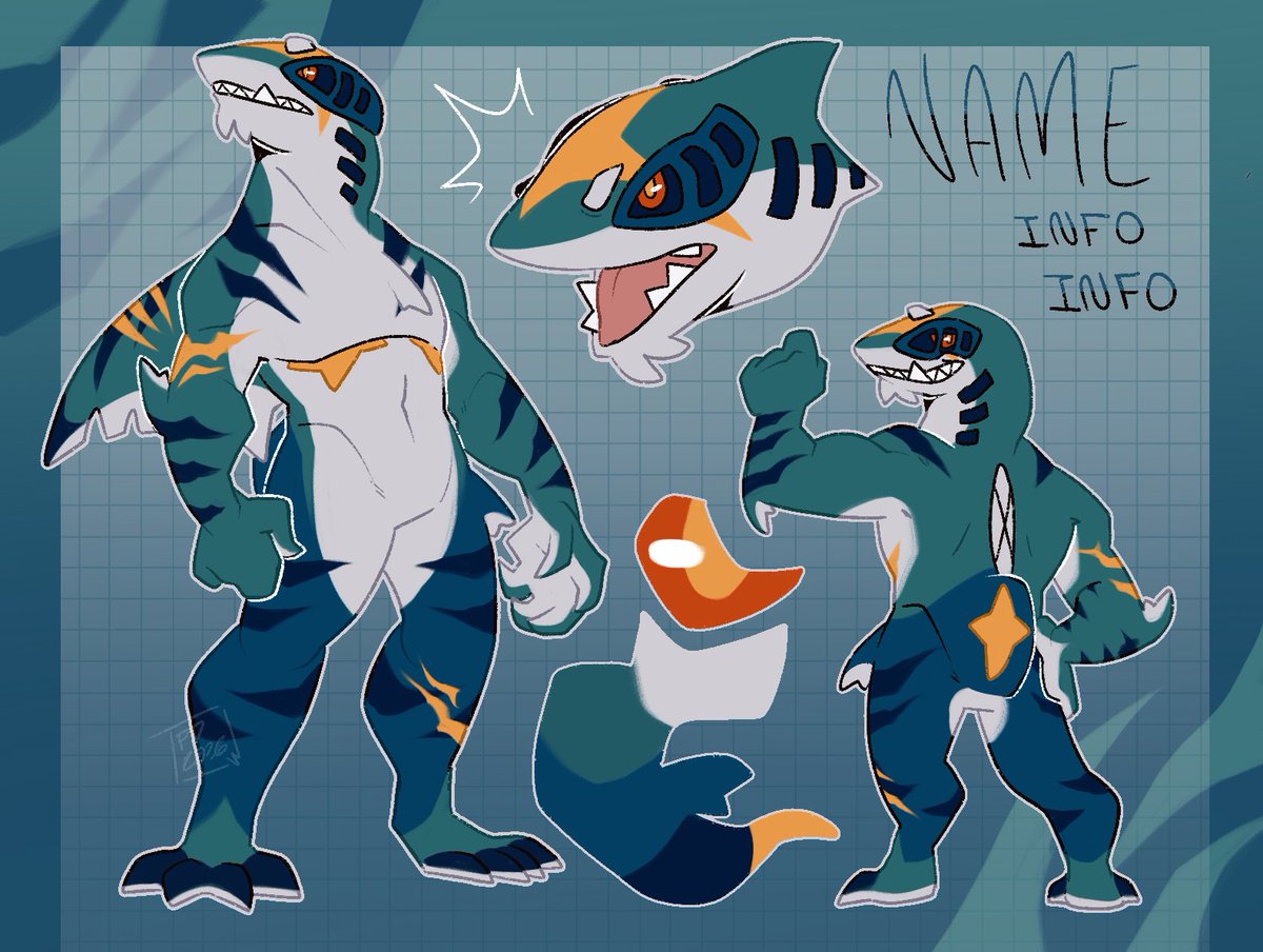 Tfiredoggo's tweet photo. Tiger shark sharpedo 
  - more infos below 👇
  -❤️ and 🔄 helps a lot!! https://t.co/gwjUDGtstm