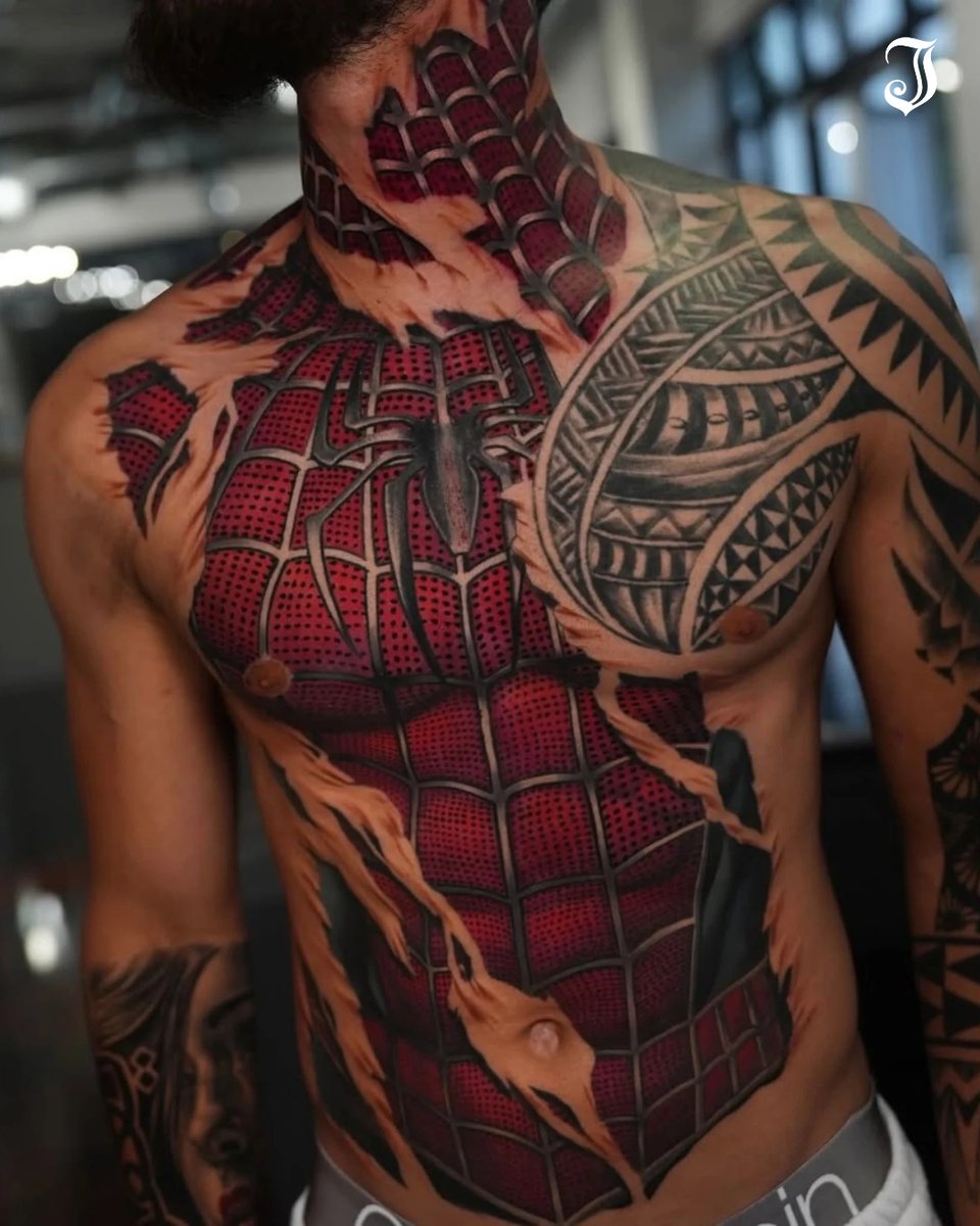 Inkedmag's tweet photo. With @SpiderManMovie Brand New Day hitting theaters, we're sharing some of our favorite tattoos that celebrate one of @Marvel's most iconic heroes. https://t.co/CnCMGZzz80 to see them all! 🕸️⁠
⁠
@jimmyimier⁠
@pam_smithtattoo⁠
@soosoo.tattoo⁠
@drkturcotte⁠ https://t.co/C5emhr8kgI