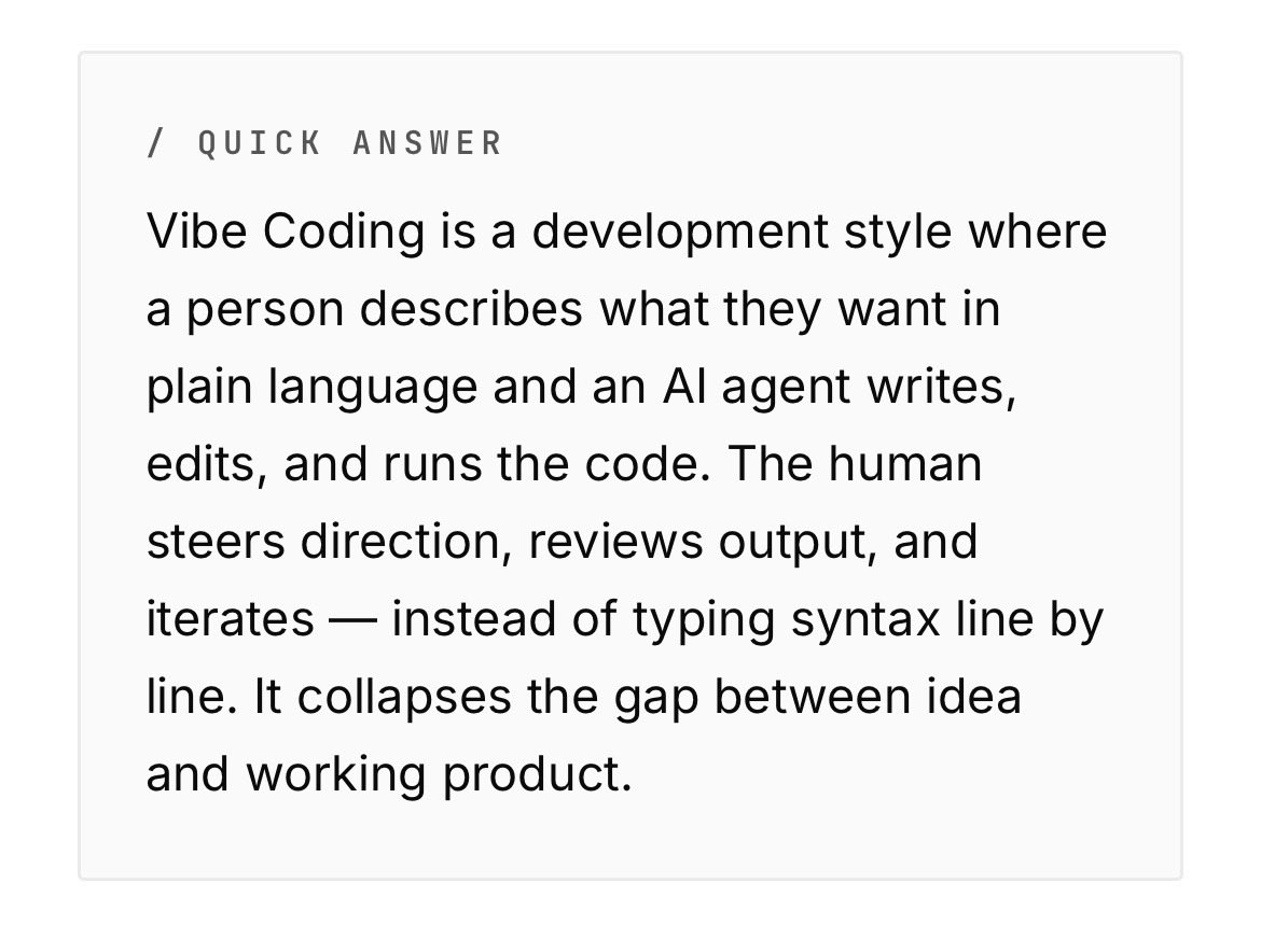 0nexial's tweet photo. Vibe Coding - Building software by describing intent in natural language and letting AI generate the code. https://t.co/TQMlLMlioJ