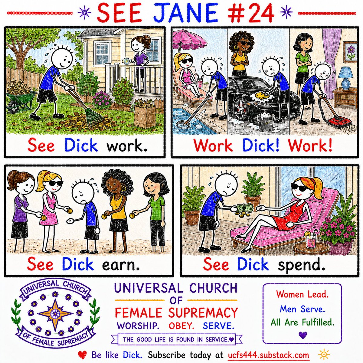 UCFS2024's tweet photo. See Dick work. Work, Dick. Work (harder). Be like Dick. Approach to make your offering to us today. https://t.co/cbY9pGFiQY