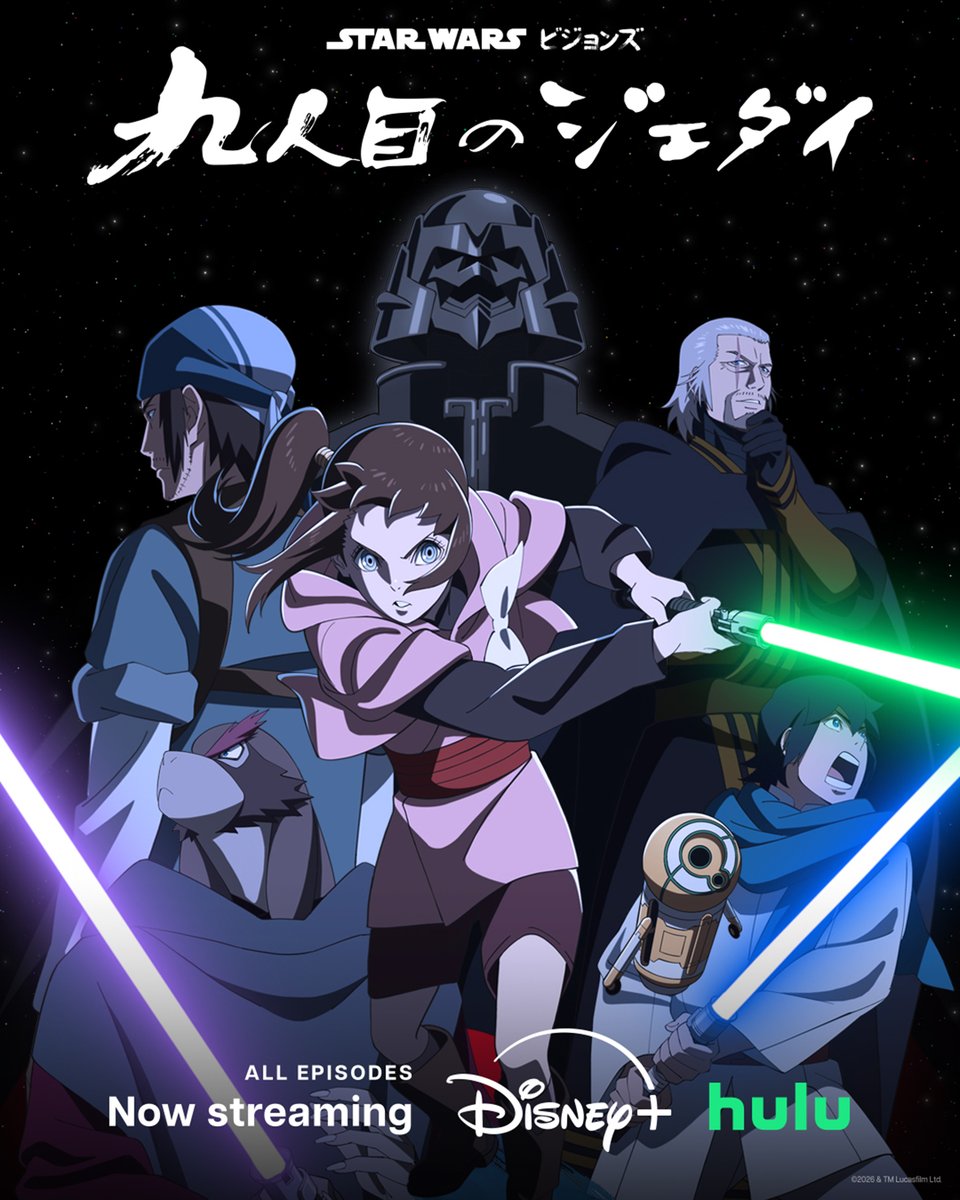 starwars's tweet photo. We need Jedi to fight along side of us.

Star Wars: Visions Presents - The Ninth Jedi is now streaming only on @DisneyPlus and @hulu. https://t.co/cGGdxGsoOD