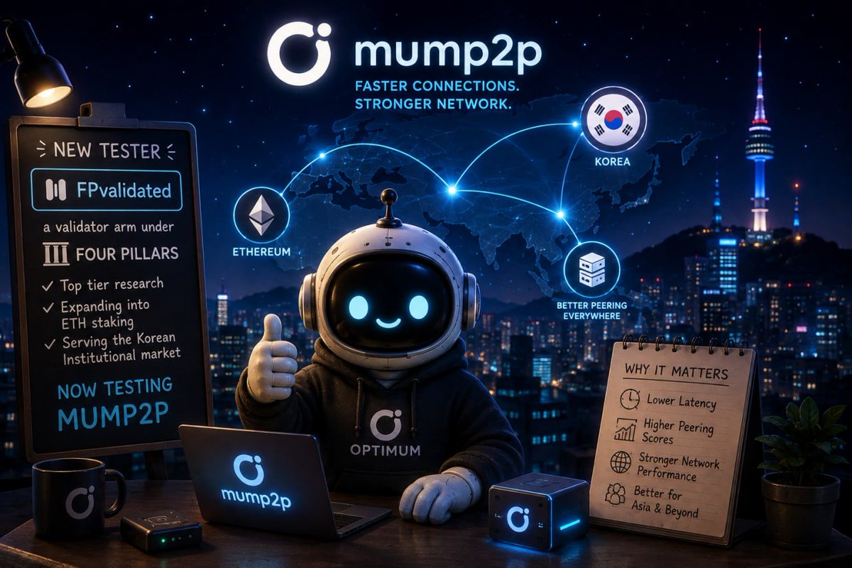 hamedM142's tweet photo. Network performance is not just about bandwidth. Geography still matters. Reducing latency for validators in underrepresented regions can improve peer connectivity and strengthen the network as a whole. Great to see @get_optimum expanding mump2p testing with @FPvalidated. https://t.co/98IVeDszTz