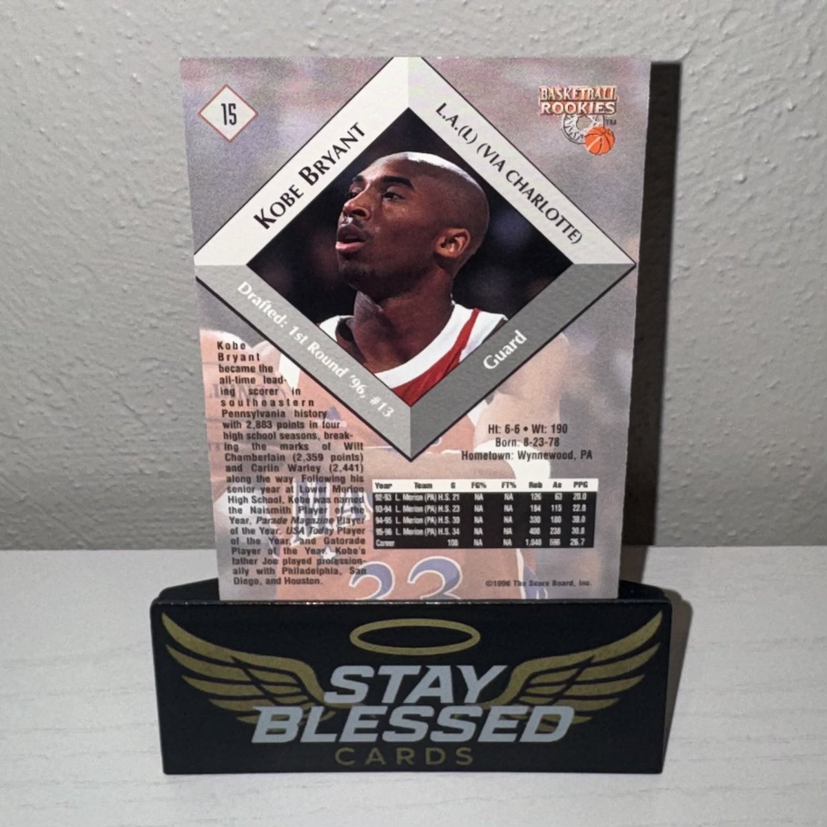 StayBlessedCard's tweet photo. $18 shipped

1996 Score Board Basketball Rookies
#15 Kobe Bryant (RC) https://t.co/32iO9t5HYb