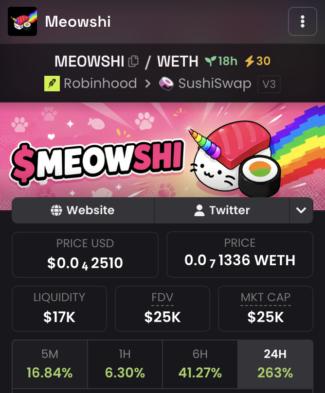 RHMEOWSHI's tweet photo. DexScreener updated + 30 boosts live. ✅ https://t.co/eM12PEgNKd