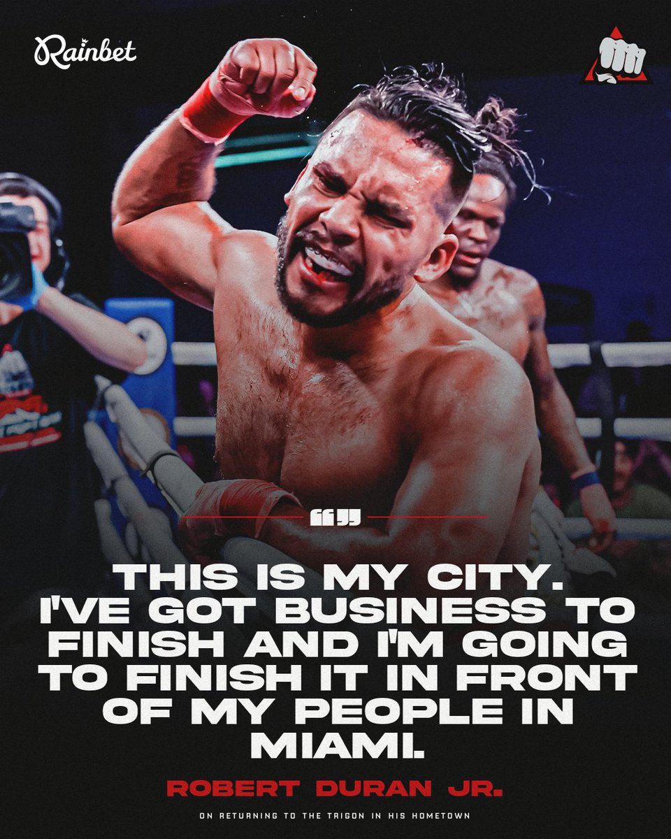 bkbbareknuckle's tweet photo. Unfinished business 😤
Robert Duran Jr. is looking to finish it in Miami.
Watch BKB 58 at the James L Knight Center in Miami on 29 Aug
🎟️ Get your tickets at https://t.co/qeIlVCzRJ9
#BKB58 #BKB #BareKnuckle https://t.co/DR6FpeVSal