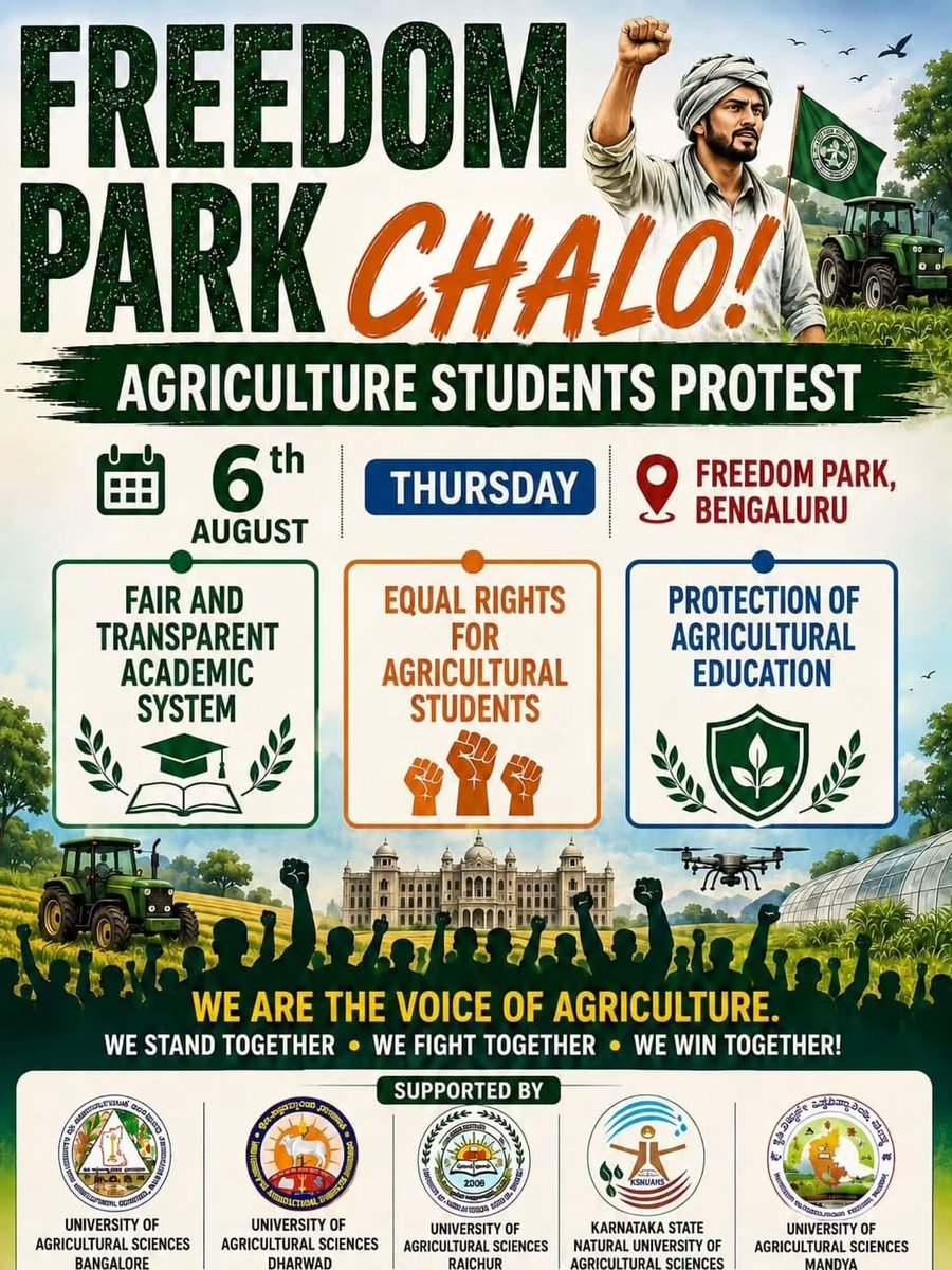 SriHars98573607's tweet photo. @ShobhaBJP No jai kisan in the state, because of the irregularities in the recruitment process, request government to intervene and protect the right of agriculture graduates( icar  accredited) https://t.co/2oYITfAmPh