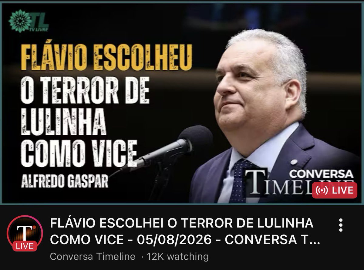 BolsonaroSP's tweet photo. Camal @RevistaTL comenta escolha de @Alfredogaspar_ como vice de @FlavioBolsonaro 👇

https://t.co/6j2jKgUHRY https://t.co/Nxx0sEcLhJ