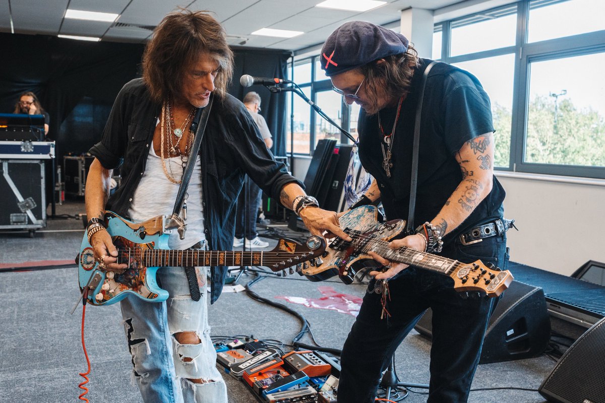 hollywoodvamps's tweet photo. Rehearsals have begun and we can’t believe we are just 7 days away from our first show at the O2 in London!! 🦇🦇

📷 @TheAaronPerry 

🩸Tickets + VIP Packages ON SALE at: https://t.co/3aC2RoIQUD

12.08 London, UK with The Jesus and Mary Chain
14.08 Cardiff, UK with with The Damned
15.08 Scarborough, UK with The Damned
17.08 Glasgow, UK with The Jesus and Mary Chain
18.08 Manchester, UK with The Jesus and Mary Chain
19.08 Birmingham, UK with The Jesus and Mary Chain
21.08 Colchester, UK with The Damned
22.08 Halifax, UK with The Damned
25.08 Nürnberg, DE (support TBD)
26.08 Paris, FR with Last Tour International
28.08 Cologne, DE (support TBD)
30.08 Hamburg, DE (support TBD)
01.09 Milano, IT with Bambole di Pezza
02.09 Este, IT with Bambole di Pezza
03.09 Zagreb, HR (support TBD)
05.09 St Pölten, AT (support TBD)
06.09 Praha, CZ (support TBD)
08.09 Budapest, HU with Ivan and The Parazol
10.09 Łódź, PO (support TBD)

#HollywoodVampires #BTS #BehindTheScenes #Tour #TourLife #JohnnyDepp #JoePerry #TommyHenriksen #AliceCooper