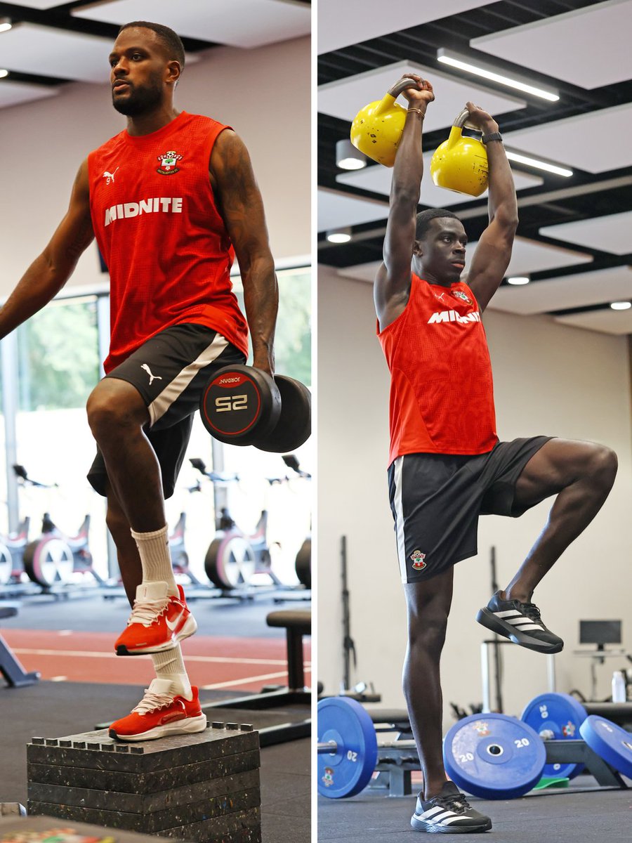 SouthamptonFC's tweet photo. Fine tuning for the season opener 💪 https://t.co/5NX4o6HF6l