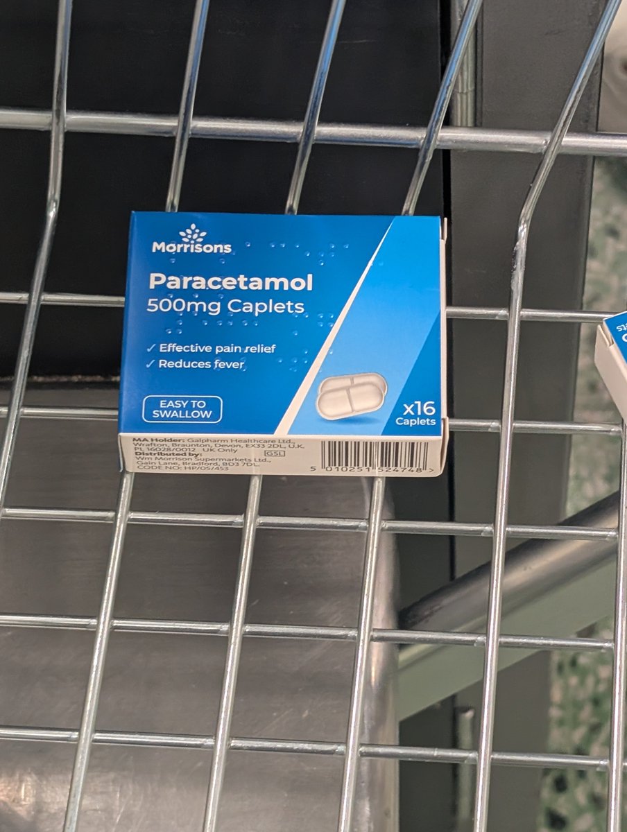 demon_dolI's tweet photo. I'll tell you who does a good paracetamol... Morrisons https://t.co/4VYi5J2EdY