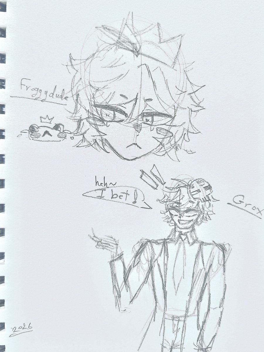 Neu_91x's tweet photo. Quick sketch
for frog and grox

#grox #mcyt #froggydude   #Fanart #MinecraftFanart https://t.co/0AMn6eWjHU