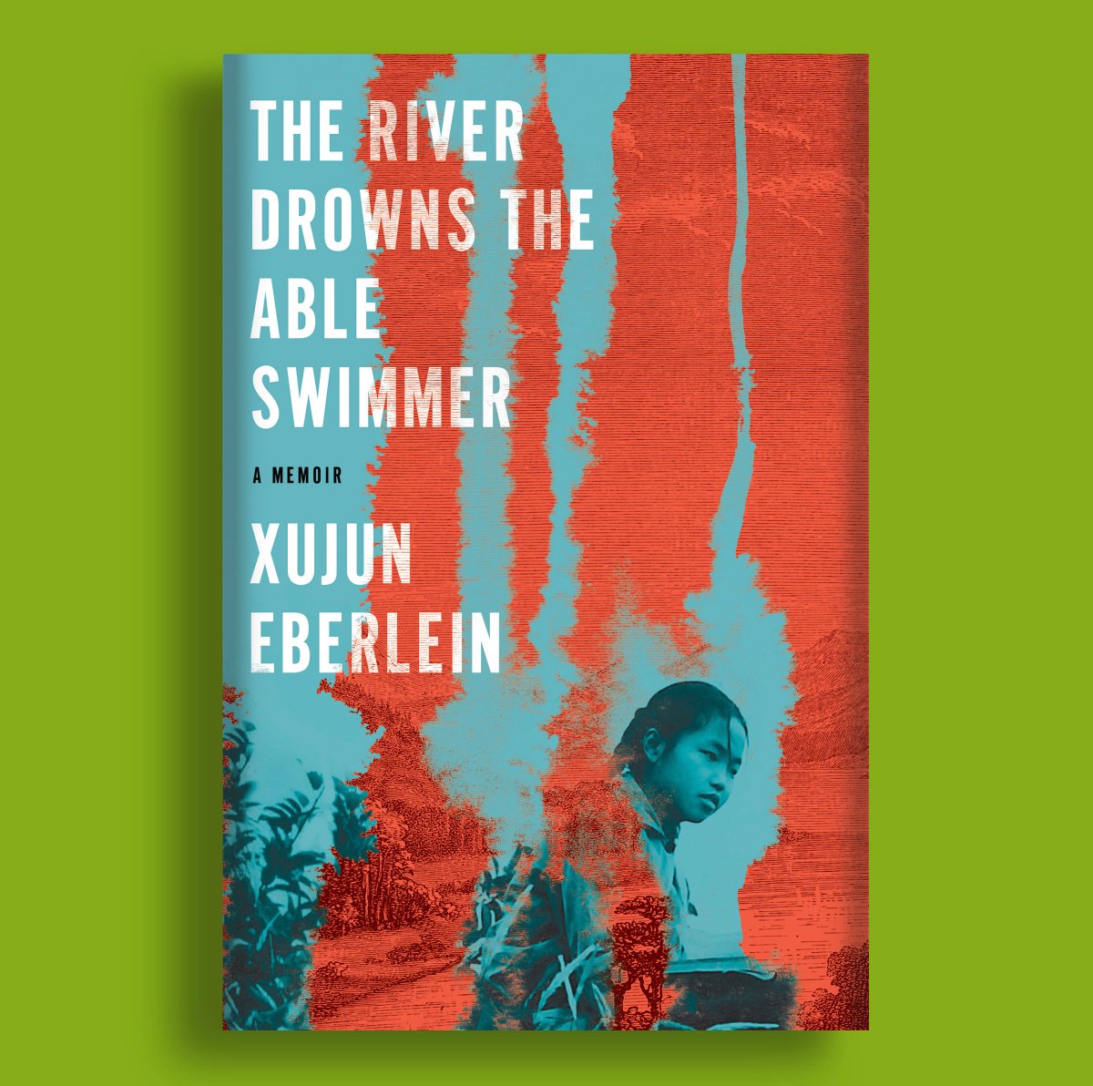 CatapultStory's tweet photo. ✨ COVER ANNOUNCEMENT ✨ We're excited to share the cover of @XujunEberlein's memoir THE RIVER DROWNS THE ABLE SWIMMER, designed by Emily Mahon with art direction by Nicole Caputo!

This one will hit bookstores on 1/12 and is available to preorder now.

https://t.co/U6aXId6upq https://t.co/y9N5RASWdD