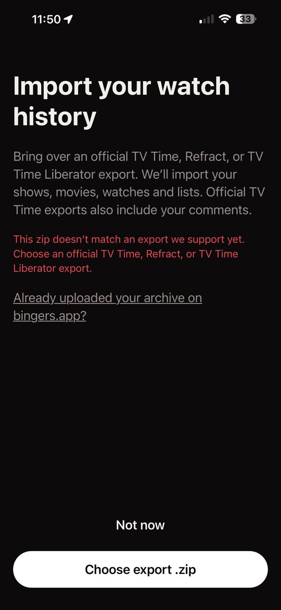Cruel_In10tions's tweet photo. @_Monkey_Boy_ @SantiagoAr46978 @bingersapp How did you get it to work? I’m still getting this .. https://t.co/gia4iZs9c7