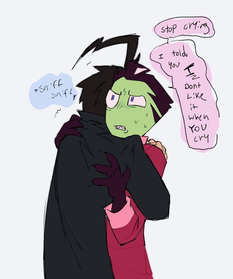 minced_meat_'s tweet photo. i'm not good at comforting #invaderzim https://t.co/3wAMYoe2qQ