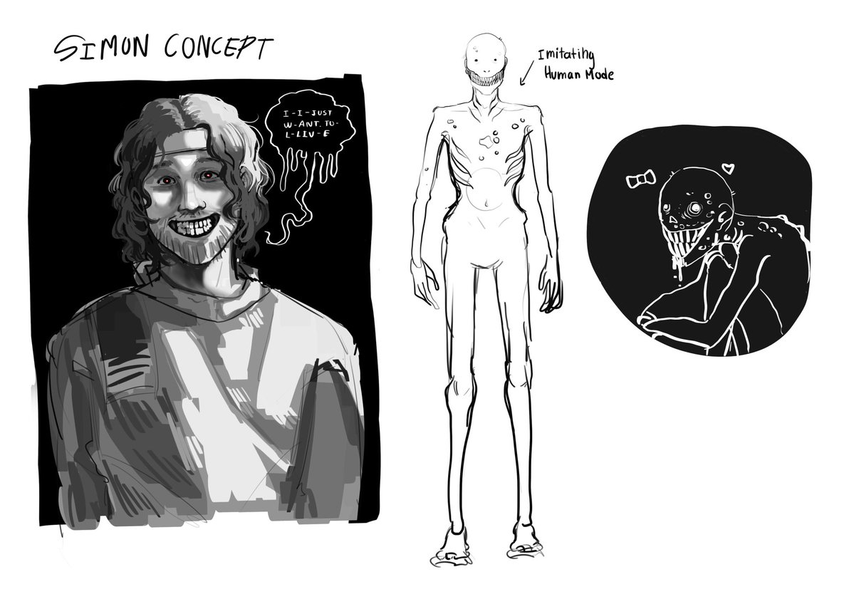 shiro1815's tweet photo. #simon but make it more horror…? Idk what genre to put him https://t.co/92FLhDyMuy