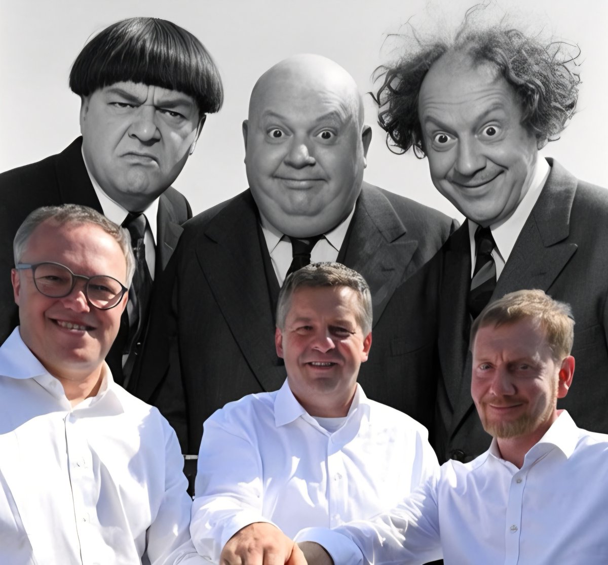 DBSFeld's tweet photo. Verblüffend, diese Ähnlichkeit, die drei Stooges des Ostens. 🤡 https://t.co/dGACpeykS8
