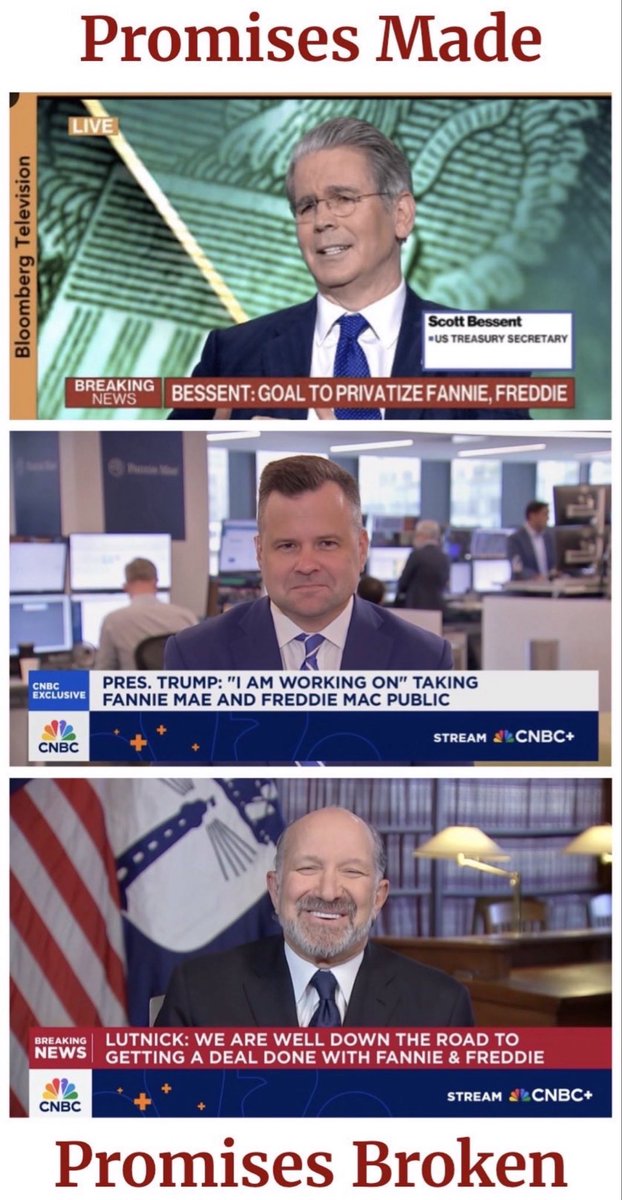 GregFLX15's tweet photo. Just waiting on @potus to provide an update from his social platform “True Socialist”. @SecScottBessent @howardlutnick @pulte 

Bonus would be a pay-per-view fight between Bill and Scott #CONservatorship $fnma $fmcc https://t.co/rYiaIrCIOl