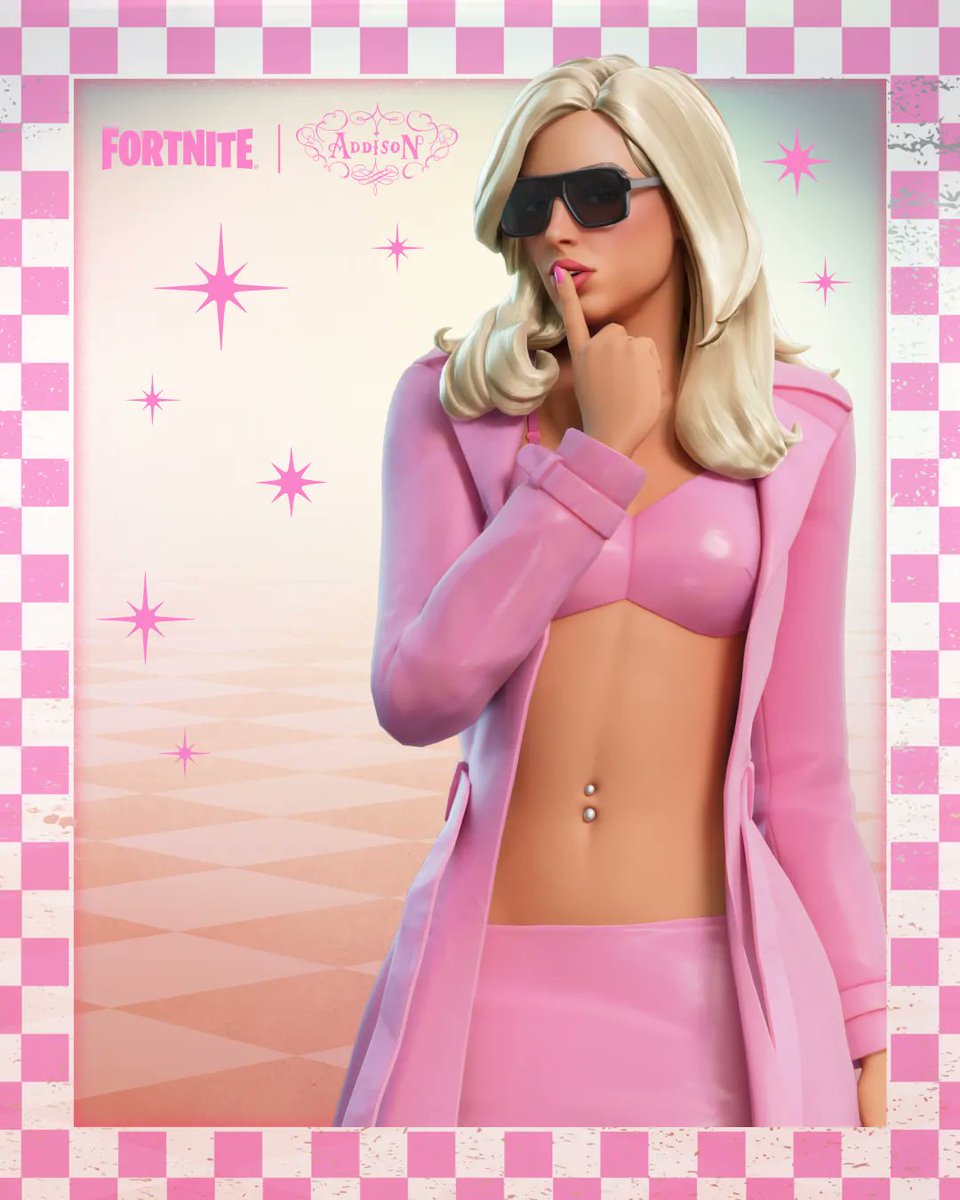 iannzits's tweet photo. ✨ LINDA! Alguns dos cosméticos de Addison Rae para o Fortnite! Disponíveis na Loja amanhã (6), às 21h BRT. Notas?

Também terão Músicas e Gestos de “Diet Pepsi” e “Fame is a Gun”, além de um Microfone e Tela de Carregamento. https://t.co/3LvwIXCGXn