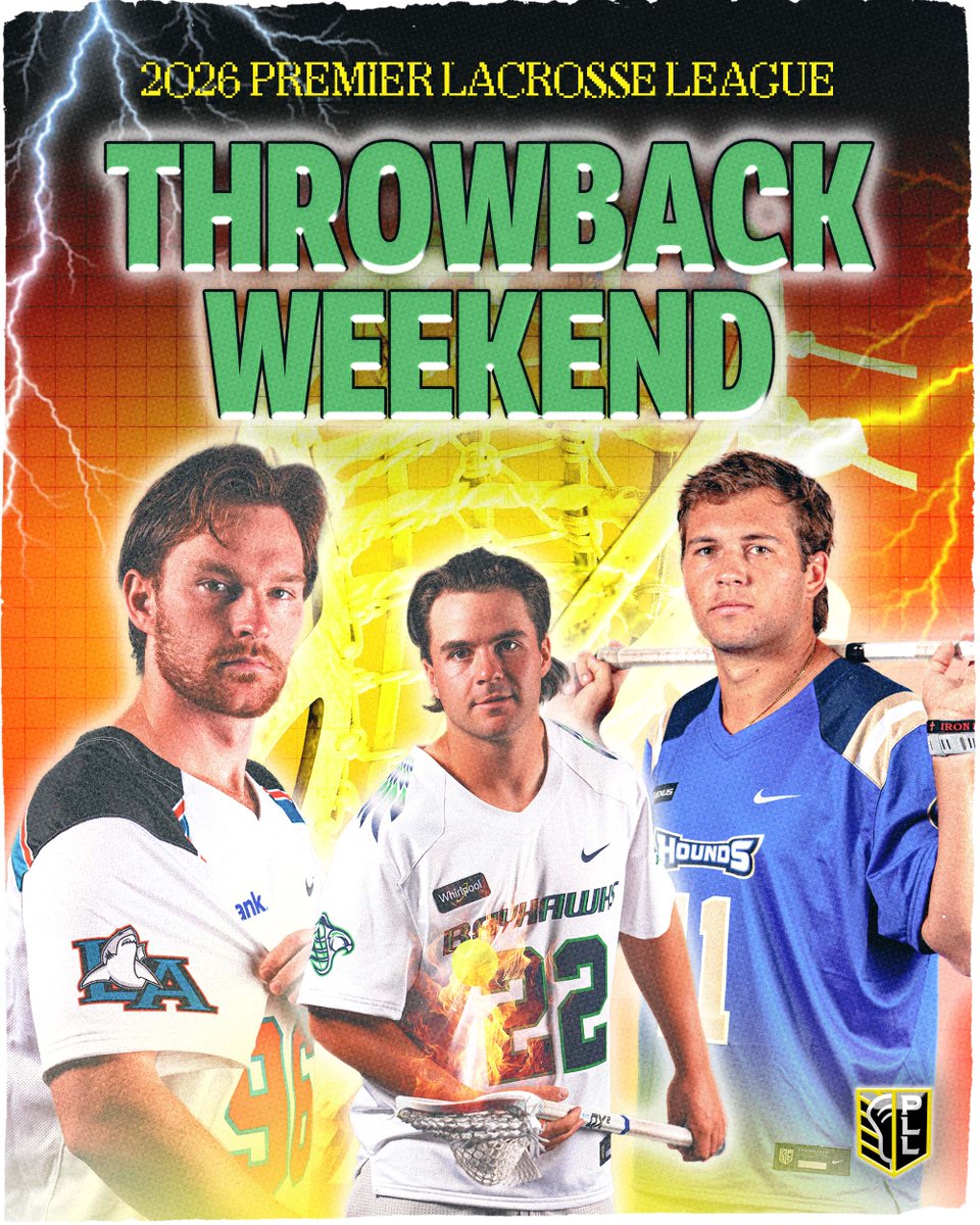 PremierLacrosse's tweet photo. Turning back the clock for Throwback Weekend  ⏪ 

This weekend, we’ll be wearing MLL Jerseys of a few of the teams that helped shape the game 🥍 https://t.co/f3QWwikD4q