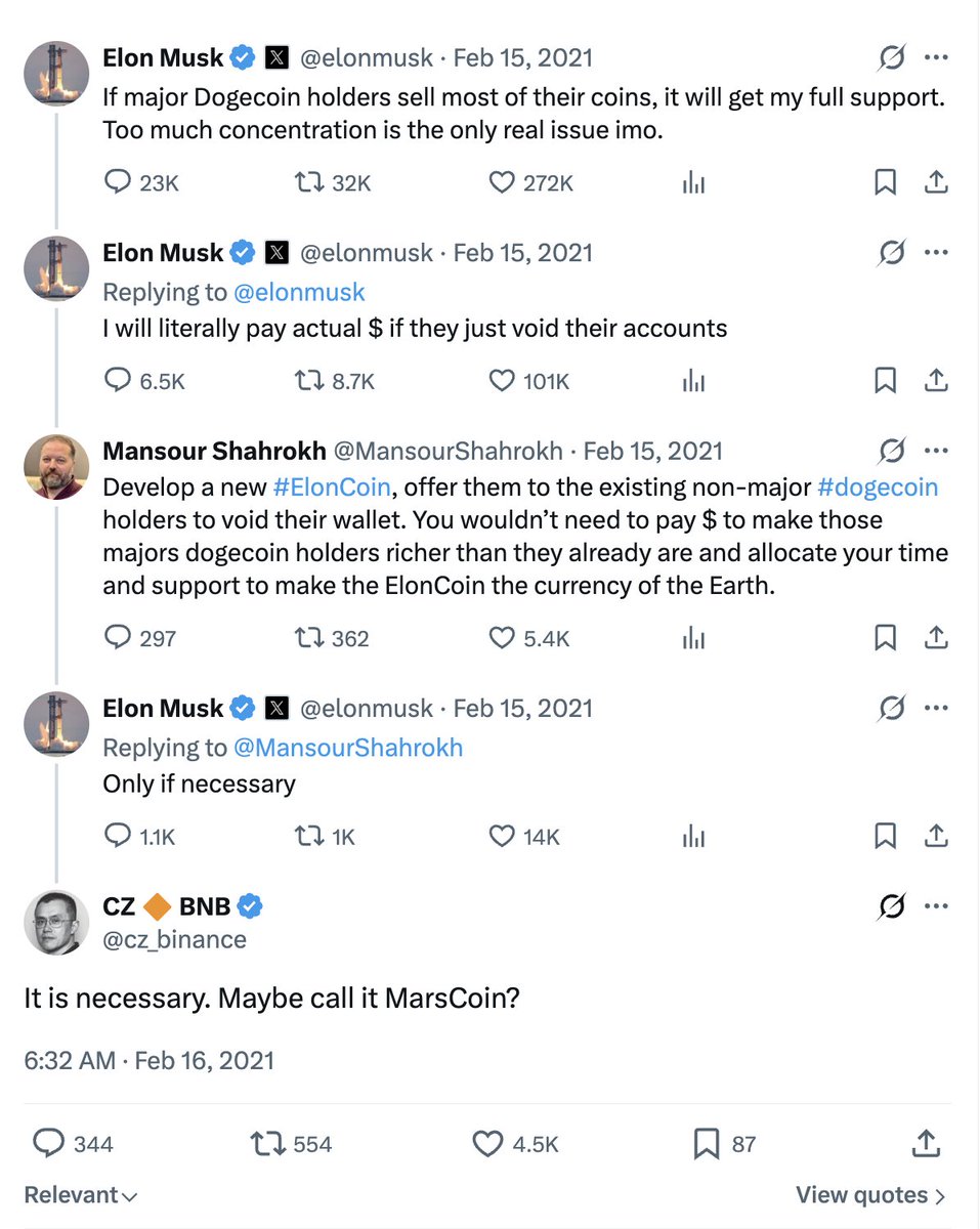 bubblemaps's tweet photo. 2/ $MARS launched a week ago, inspired by an old conversation between CZ and Elon Musk

Days later, it was listed on Binance Alpha and surged to a $60M market cap

Many speculated CZ backed the token https://t.co/LxSnMTAB8W