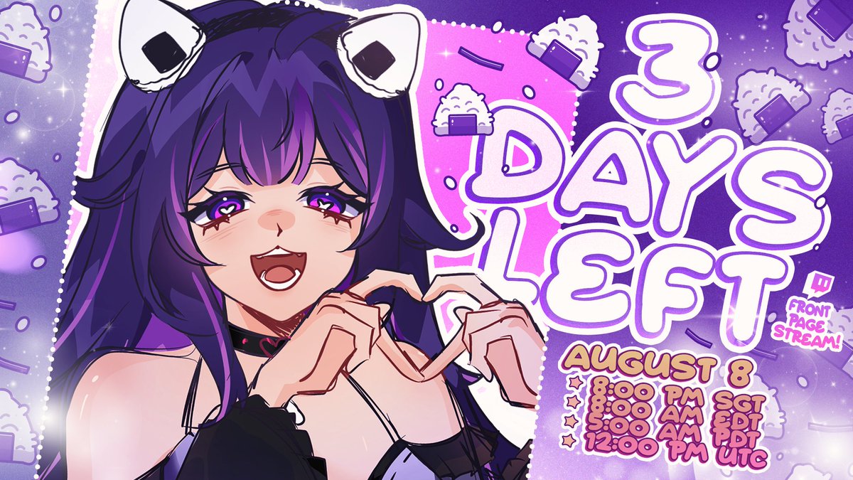 isabelletrist's tweet photo. 3 DAYS LEFT RAAAAAAA!!!!!
🗓️ August 8
🕗 8:00 PM SGT / PHT
🌍 8:00 AM EDT • 5:00 AM PDT • 12:00 PM UTC
#VTuber #VTuberDebut #ENVtuber #PHVtuber https://t.co/s9bbXiDco3