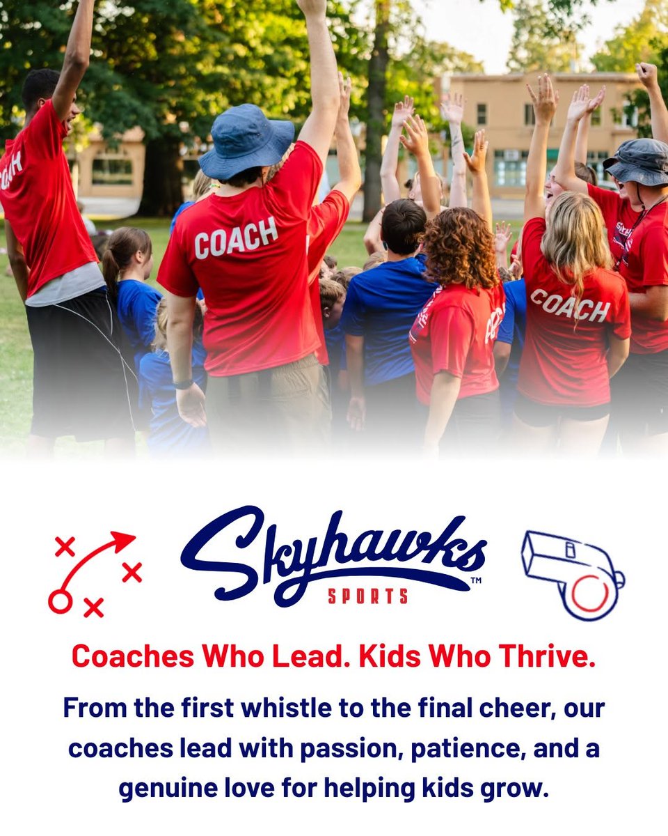 StackSports's tweet photo. Our coaches are the face of @SkyhawksSports - and we don't take that lightly ⭐🗣️

We look for people who bring real experience playing and coaching sports, but just as important, a true passion for working with kids.

Find a program near you ⬇️