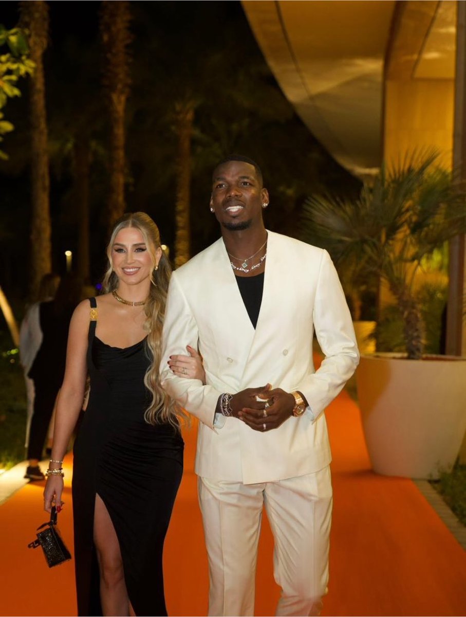 Paul Pogba with his wife ❤️