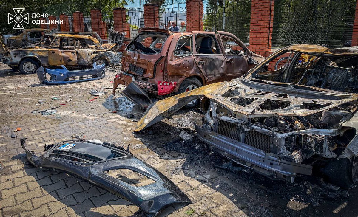 IuliiaMendel's tweet photo. It’s now clear: the escalating strategy of striking Russian oil refineries, tankers & Wildberries triggered mirror attacks that are systematically destroying Ukraine’s gas stations, logistics hubs, ports, stores and more. Russia has also massively ramped up aerial bombs in frontline regions — locals who live there daily describe unprecedented horror and say life is becoming impossible.

Giving David two stones instead of one against a Goliath the West failed to fell in the early rounds has left David coughing blood. Yet plenty of mouths still call this a “victory” — perhaps they did so for 20 years in Afghanistan. Advocacy pays well (or at least steadily). Question the strategy and you’re labeled pro-Russian.

Do these mouths bear any responsibility for the destruction of a nation?
No.