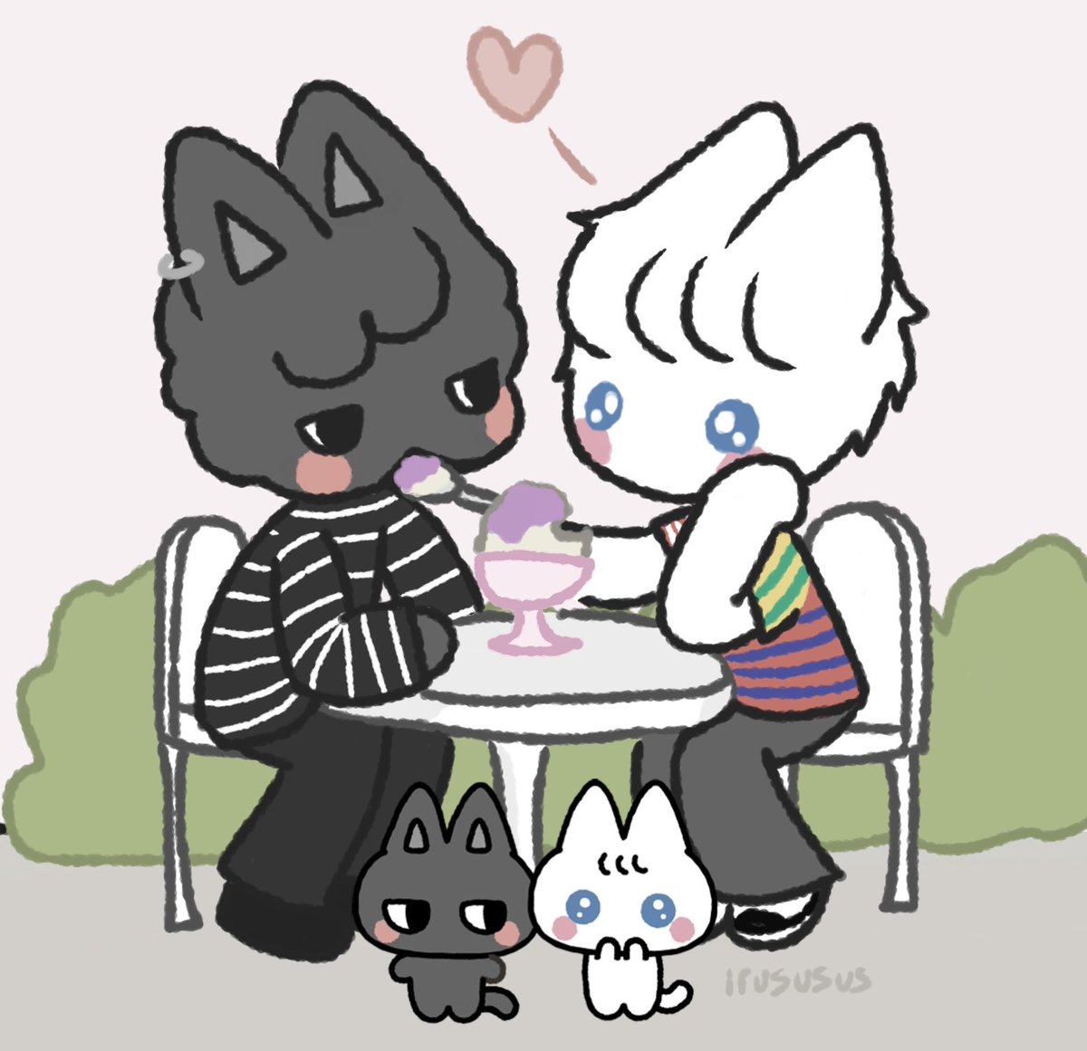 irususus's tweet photo. miamilo dip and pip (*´꒳`*) ♡ #phanart https://t.co/FikYAfceYo