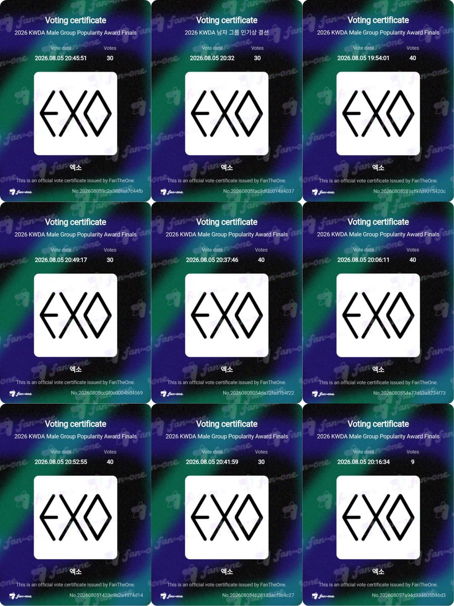 Miseri1485's tweet photo. @Theweareone1485 Let's continue the wave🔥
@Thikapcy05 @zuuwnine @gmyngg
@Ninepeterpan9
#VoteForEXO
#EXOForKWDA2026
#WaveChain #EXO @weareoneEXO https://t.co/CogryTNG1D