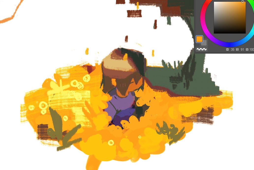 toqiuh's tweet photo. testing new brushes https://t.co/QLxU272dEI