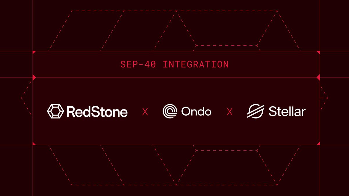 redstone_defi's tweet photo. RedStone brings @Ondo's USDY to @StellarOrg DeFi with a USDY/USD price feed and SEP-40 contract support. https://t.co/lF0VOpRcvk