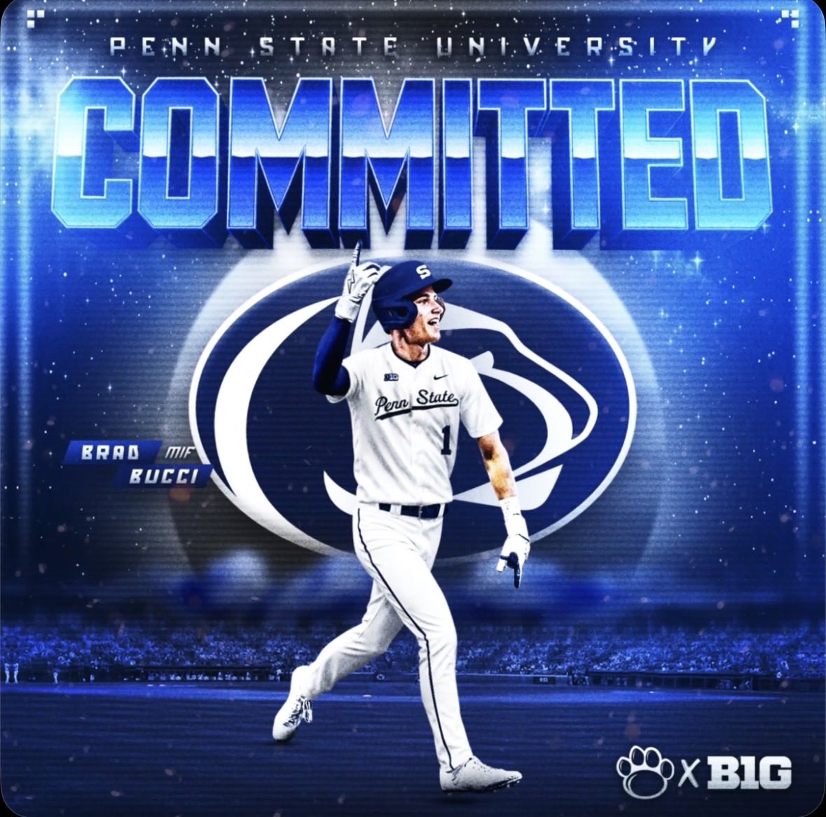 brad_bucci's tweet photo. I am extremely humbled and blessed to continue my academic and athletic career at @PennStateBASE ! I would like to thank my parents and all my coaches for getting me here. I also want to thank Coach Gambino, Coach Puccio, and Coach Palomaki for believing in me early. We Are! 🦁 https://t.co/MwMKLyuCkK