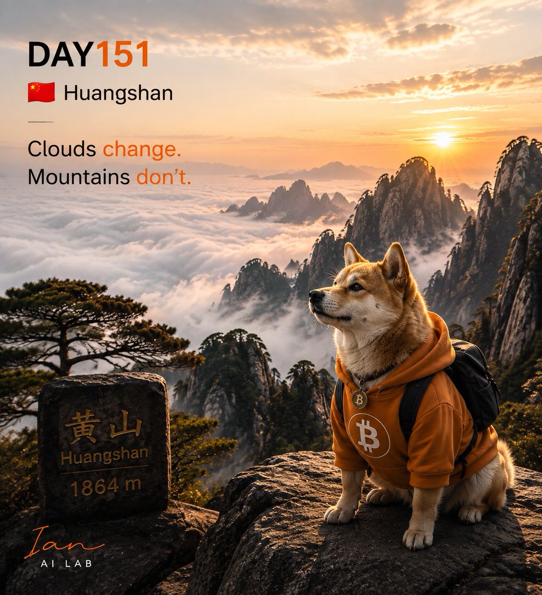 ianai_lab's tweet photo. $DOG DCA Day151 📅

🇨🇳 Huangshan

Clouds change.

Mountains don't.

So does conviction.

⏳🐶

#DOG #DOGArmy #Bitcoin #DCA https://t.co/3t45SdQIAV